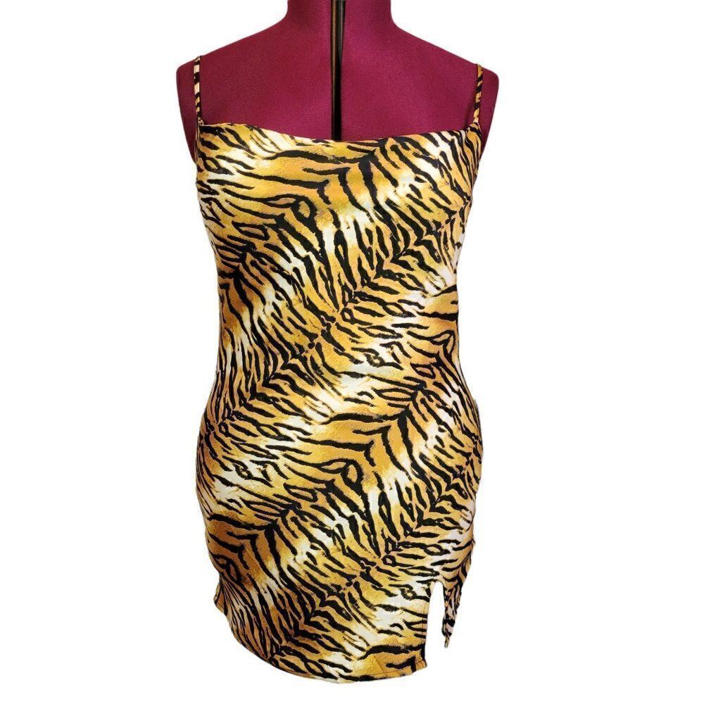 J for Justify Animal Print Bodycon Mini Dress (Size M)